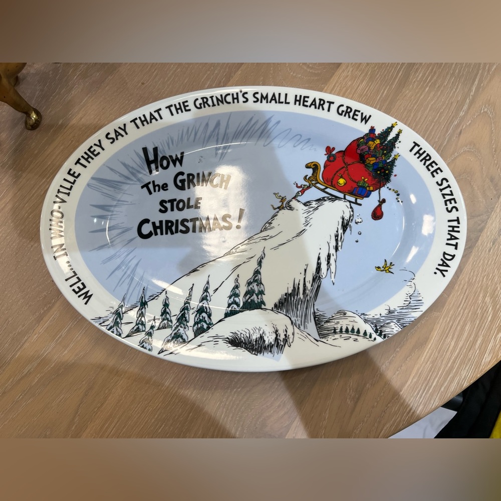 Grinch serving plater